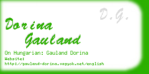 dorina gauland business card